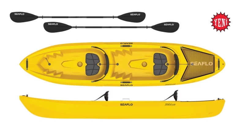 Seaflo DOUBLE Person Kayak Orange