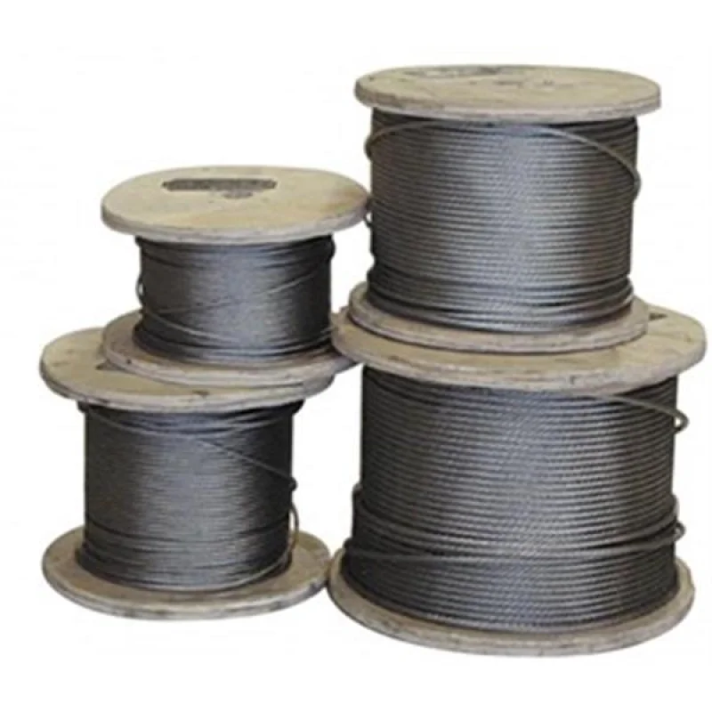 Quattro Marine Stainless Steel Rope, 6MM, 7x19, AISI316